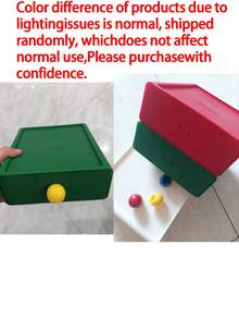 1/3pcs Drawer‑Style Desktop Storage Boxes, Dopamine Color Block Pattern Plastic Organizer, Minimalist Style Desk Holder For Dorm Household Office, Multi‑Tone Available For Teenagers Adults Daily Study Work Occasion, All‑Season Desk Tidy Supplies - Multicolor - View 12