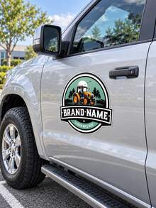 Custom Car Magnetic Signs, Personalized Vehicle Magnetic Decals With Logo & Text, Suitable For Cars, Trucks & Commercial Advertising - Multicolor - View 5