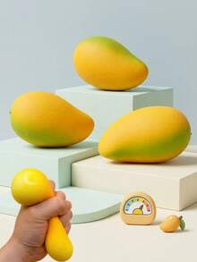POKOJA LAND A Mango Stress Toy, Fidget Toy, Squishy Slow Rising, Squishy Toy, Easy To Carry,Sensory Toy, A Great Gift For Easter, Birthday, Party, Weekdays And Holiday. - Multicolor - View 1