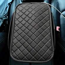 Universal PU Leather Car Armrest Cover With Side Storage Pocket, Multi-Function Car Interior Mat, Car Armrest Box Organizer Bag, Vehicle Storage Solution, Modern Car Accessory, Practical Design, Car Decoration, All Season Use - Multi-color Diamond Pattern - View 6