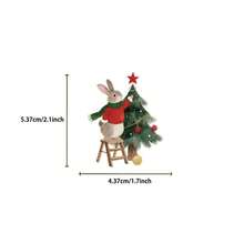 50pcs Matte Christmas Stickers Suitable For Plastic Glass Metal Asymmetrical Shaped Phone Cases - Multicolor - View 5