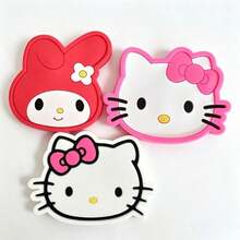 Sanrio Cartoon Coasters, Hello Kitty & My Melody Insulated Cup Mats, Cute Non-Slip Drinkware Coasters, Home Kitchen Coffee Tea Cup Decorative Table Mats - A - View 6