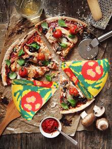 1 par de calcetines de media caña para regalo, set de caja de regalo unisex, calcetines de pizza suaves y cómodos, diseño creativo inspirado en comida imaginativa, adecuados para Halloween/Navidad/Oktoberfest/Día del Maestro/Día de Muertos/Regreso a Clases/Año Nuevo/Acción de Gracias/Día de San Valentín/Reuniones del Día de la Familia/Fiestas Regalos de Vacaciones, calcetines casuales diarios/salidas a fiestas/esquí/correr/fitness, calcetines de moda divertidos y coloridos de otoño/invierno, usables en todas las estaciones - Multicolor - Ver 3