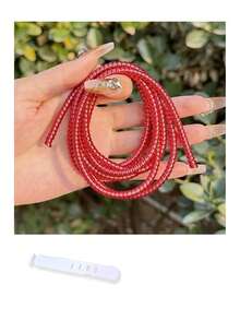 1 Set Laser Colorful Spiral Cable Protector, Laser Phone Charging Cable Protector TPU Soft Data Cable Storage Ring, Dust-Proof Anti-Tangle Cable Cord - Multicolor - View 13