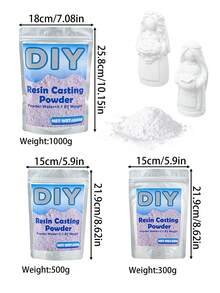 300g/500g/1000g High Density Resin Plaster Powder, Suitable For DIY Sculpture Molds, Vase Making, Casting Production Materials, Bucket Packed Plaster Powder - Plaster Powder - View 3