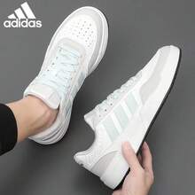 Adidas Sepatu Sneakers Kasual Retro Low-Top Serbaguna Tahan Aus Model Low-Top dari Clover untuk Pria dan Wanita. - Aprikot putih/hijau - View 7