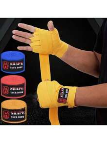 2pcs 3 Meters/5m Boxing Hand Wraps Muay Thai Adult Men Women Combat Sports Hand Bandages Cotton Hand Wrap Cloth - Multicolor - View 1