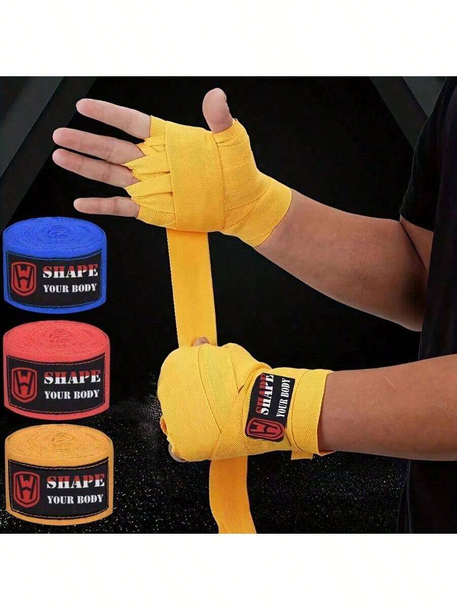2pcs 3 Meters/5m Boxing Hand Wraps Muay Thai Adult Men Women Combat Sports Hand Bandages Cotton Hand Wrap Cloth - Multicolor - View 1