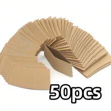 100pcs Coffee Cup Sleeves, Suitable For Hot Drinks, 25/50pcs Durable Corrugated Cardboard Cup Sleeves, Fit 12-24oz Cups, Beverage Insulation, Suitable For Both Hot And Cold Drinks - View 10