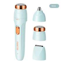 Wireless Women's 3-In-1 Electric Shaver Set, Painless Hair Remover & Nose Hair Trimmer, For Facial, Body And Underarm Grooming, Type-C Rechargeable Multi-Functional Hair Removal Kit - Multicolor - View 15