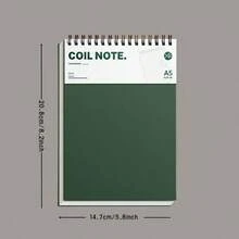1/2pcs A5 Hardcover Notebook, Flip-Over Vintage Spiral Binding, 80g Thick Paper, Lined Pages, Suitable For Office Records, Study Notes And Daily Writing, Holiday Gift - Multicolor - View 9