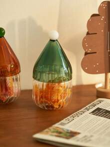 Glass Candy Jar American Christmas Halloween Sealed Storage Jar For Home Snacks - Multicolor - View 10