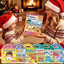 1pc Reusable DIY Sticker Book For Kids, Multi-Scene And Multi-Theme Bubble Stickers, Creative Jelly Stickers, Portable Quiet Busy Sticker Book, Children's Sticker Toy Christmas Gift - Multicolor - View 3