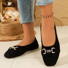 New Women's Flat Ballet Shoes Classic Fashion Versatile Casual Outdoor Wear - Black - View 10