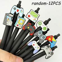 6PCS/12PCS Game Controller Clickable Neutral Pens, High Aesthetic Multiple Styles, Smooth Ink Flow, Suitable For Classroom Writing, Office Recording, Activity Gifts, Can Be Used As Christmas Halloween Holiday Small Gifts, Suitable For Daily Recording And Writing - Random - View 7