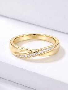 1pc Intertwined Glowing Ring, Exquisite Women's Jewelry, Suitable For Balls, Parties, Dates, Holidays, Anniversaries And Other Special Occasions - Intertwined Light Ring - View 6