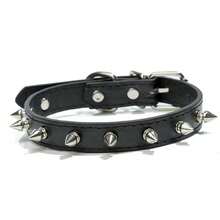 IDestry Adjustable Leather Dog Collar, PU Leather Punk Rivet Spike Dog Collar, Suitable For Small, Medium, Large Dogs And Cats, Adjustable Leather Pet Dog Collar Neckband - Multicolor - View 15