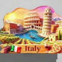 1pc Greece, Turkey, Italy, Poland, Georgia 2D Flat Travel Souvenir Fridge Magnet Home Decor Gift - 3D Stereo - View 4