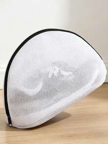 2pcs Grey Zipper Mesh Laundry Bags, Thickened Durable Multiple Sizes Laundry Protection Bags For Travel Storage, Essential Laundry Supplies, Clothing Protection For Delicate Clothing, High-Quality Fine Mesh, Minimalist Laundry Room Accessories - Laundry Bag - View 4