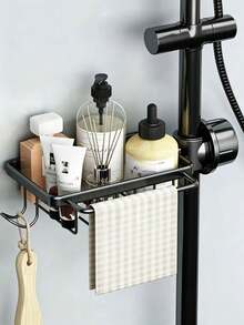 1pc Kitchen Multi-Function Drain Rack Faucet Storage Shelf Dishcloth Sink Sponge Dishwashing Organizer Hanging Basket - Dish Drying Rack - View 6