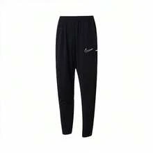 Nike Dri-FIT Academy Men's Black Quick-Dry Breathable Mesh Drawstring Knit Training Pants - Black - View 6
