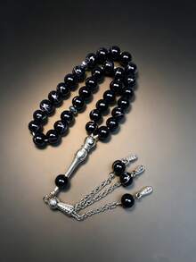 10mm 33 Beads Tasbih Prayer Beads, Ramadan Islamic Misbaha Rosary With Metal Tassel Pendant, Multi-Color Stone Texture, Ramadan Eid Religious Gift, Suitable For Men And Women - 33 Pieces - View 11