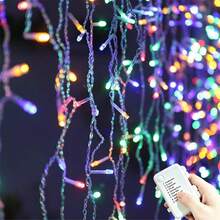 8-Function Battery Box Flashing Fairy Lights, Halloween Christmas Decoration, Indoor String Lights, Warm White/Colorful, Icicle String Lights, Christmas Tree Decoration, Curtain Decoration, Decorative Lights, 45/80/96/150 Lights - Battery-powered Fairy Lights - View 22