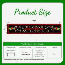 The Grinch 1pc Christmas Table Runner And Placemat Set, Linen Fabric Material, Christmas Table Decoration Table Runner And Placemat Set, Cartoon Image, Holiday Table Atmosphere Decoration Kit, Suitable For Winter Christmas Home Dinner, Holiday Table Setting, Themed Gathering, Party Banquet Scenes. - Multicolor - View 3