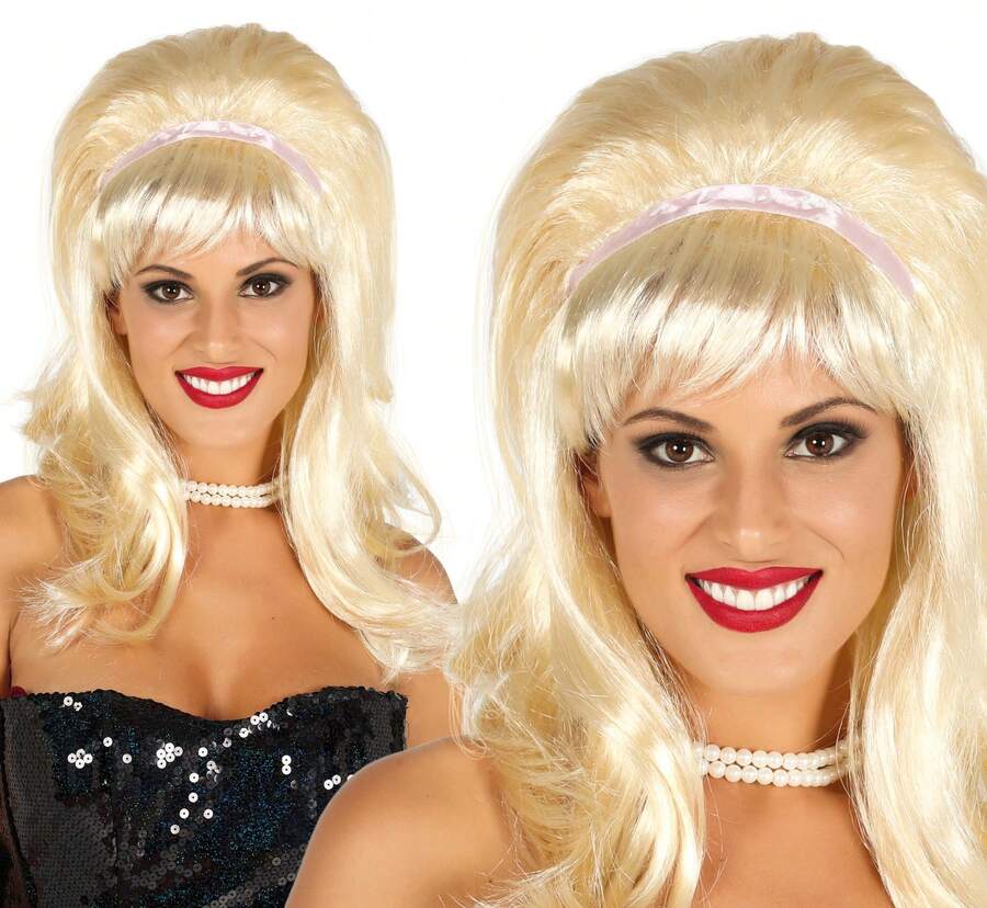KIWI Blonde Wig With Ribbon For Adults, Costume Accessory In Box, Glam And Voluminous Style, Ideal For Halloween - Option 1 - View 1