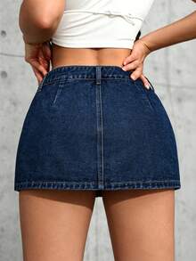 Women Denim Shorts - 2074 - View 2