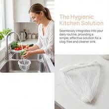 200/100-Piece Kitchen Sink Strainer – Disposable Mesh Strainer For Vegetables And Dishwashing Sinks – Leak-Proof Pocket Drain Strainer,Kitchen Essentials,Kitchen Accessories, - Multicolor - View 3
