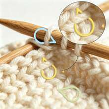 10/20/30/60/100pcs Water Drop Shaped Knitted Crochet Stitch Markers, Cute Water Drop Design Reusable Locking Clips Accessories, Suitable For Handmade Knitting Sewing Craft Projects, Gift For Knitting Enthusiasts - 5 Colors - View 8