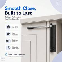 Automatic Door Closer, Durable Metal Door Closer, Suitable For Home Use, Adjustable Closing Speed, Comes With Arm, Screws And Wrench, Easy To Install - Simple Door Closer - View 6