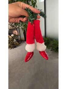 The Grinch 1 Set Christmas Tree Body Decoration, Wearing Christmas Hat Humanoid Doll Shape, Christmas Tree Fun Decoration Kit, Suitable For Winter Christmas Tree Decoration, Home Holiday Decor, Party Backdrop, Window Display Scenes - Multicolor - View 7