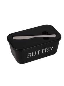 1pc Butter Dish With Lid And Butter Knife, Butter Storage Box With Built-In Spreading Slot, Fits East And West Coast Butter Sticks, Refrigerator Countertop Butter Box, Suitable For Kitchen, Dining Table, Breakfast, College Dorm Essentials - Multiple Styles and Colors - View 13