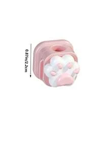 Cat Paw Shaped Plastic Plug & Charging Cable Clip - Magnetic Cable Organizer (With Paw Print Pattern & Type-C/Lightning Interface Compatibility) - Cute Desktop Cable Management Solution For Smartphones, Tablets And Laptops - Suitable For Various Devices - Multicolor - View 5