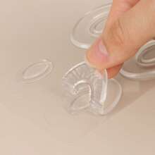 1pc Transparent Ring-Shaped Silicone Foot Protector, Unisex, Anti-Friction Cushioning Pressure Relief Pad, Adhesive Forefoot & Heel Foot Protection Patch - Clear - View 7