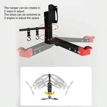 Bike Wall Mount Steel Swivel Rotating Rack Garage Storage Hook For MTB Road Electric Bike - Black - View 5