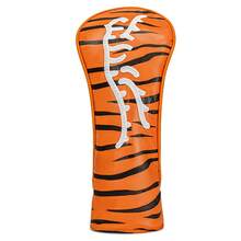 1Pc Orange Tiger Stripe Embroidered Wood Headcover, Pu Club Protective Cover For Driver Fairway Hybrid - Multicolor - View 13