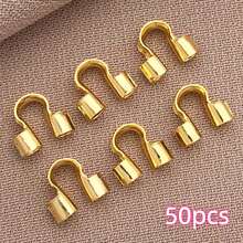 50pcs 18K Gold Plated Brass Metal Wire Protectors U-Shaped Wire Guards, For Jewelry Making, Earrings, Bracelets, Necklaces DIY Handmade Accessories - Multicolor - View 21