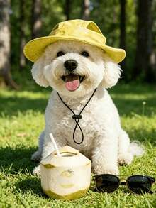 Customized Dog Hat With Ear Holes, Dog Summer Ear-Hole Sun Protection Hat,Adjustable Dog Sun Hat,Personalized Corduroy Pet Baseball Cap, Sun Hat Suitable For Small, Medium And Large Dogs, Puppy Gift - Multicolor - View 6