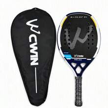 3K Carbon Fiber Padel Tennis Racket Lightweight Paddle Racquet With Carry Bag For Beginner & Intermediate Players - Multicolor - View 11