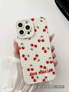 Funda para teléfono personalizada con diseño de marco de fotos, TPU suave, resistente a los golpes, mate, compatible con Apple, iPhones, adecuada para mujeres. - Blanco - Ver 2