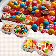 Portable Dual-Compartment Sauce Container, Reusable Plastic Dip Tray With Lid, Multi-Function Dip Cup, Dual-Compartment Snack Box With Sauce, Suitable For Back To School, Travel Snacks And Sauces, Beach Snacks, Parties - Multicolor - View 7