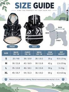 1pc Lightweight Waterproof Pet Raincoat With Reflective Strip And Leash Hole Hooded Dog Rain Poncho, Portable Foldable Rain Jacket For Medium And Small Dogs Daily Outdoor Use In Rainy Weather - Multicolor - View 10
