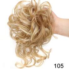 1pc 8 Inch Synthetic Curly Donut Bun Elastic Hair Tie Messy Bun Hair Piece Wig Hair Accessory - Multiple Styles - View 18