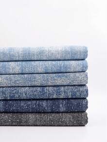 1 lembar (48cm*150cm) Kain Denim Berkilau Motif Berlian. Kain Denim Motif Salju yang Modis dan Unik, Cocok untuk Proyek Jahit DIY, untuk Membuat Pakaian, Aksesoris, dan Tas. Kain Latar Belakang Dekoratif - Denim Kepingan Salju Berlian Imitasi - View 11