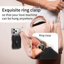 eaacaa Crossbody Wallet Phone Case With Multiple Card Slots And Coin Pocket, PU Leather With Pearl Chain Strap, Kickstand And Anti-Demagnetization, Suitable For Men And Women For Daily Commute/Shopping/Business Travel, Ideal Gift For Friends/Lovers/Family, Compatible With Apple 18 Pro Max/18 Pro/18/17e/17 Pro Max/16 Pro Max/16 Pro/16 Plus/15 Pro Max/15 Plus/13 Pro Max - Black - View 4