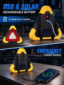 XF.Meraki LED Triangles, Emergency Parking Reflector,LED Emergency Triangle Triangle 5 Mode,Road Warning Triangles With High Visibility LED,LED Lights For Car, SOS, Emergency Triangles For Car, RV, Truck,Car Accessories - A - View 5