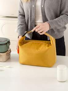 1 Buah Tas Bekal Portabel, Tas Bento Berinsulasi, Kantong Penyimpanan Kotak Bekal Kantor, Kantong Es Lipat, Pengatur Piknik Penting, Pegangan Kokoh, Bukaan Besar untuk Akses Mudah, Tas Tangan, Cocok untuk Piknik, Kerja, Perjalanan, Sekolah, Liburan, Berkemah - MultiWarna - View 9